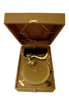  retro gramophone old style isolated...