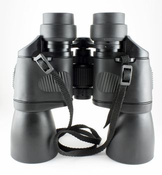 Binoculars isolated on the white background