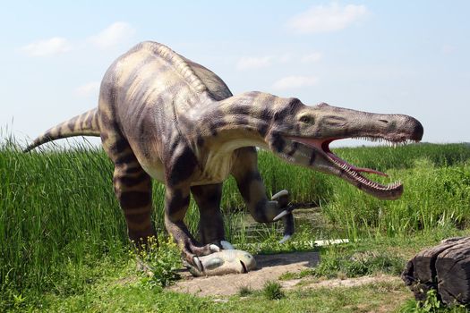 big danger dinosaur catch fish