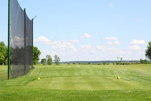 golf course summer landscape