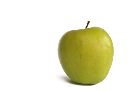 An image of green apple on white background