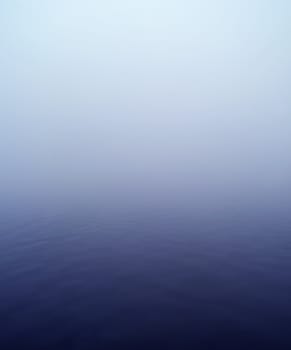 Horizon over Water with fog