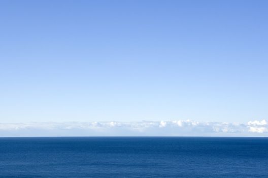 Horizon over Water on a sunny day