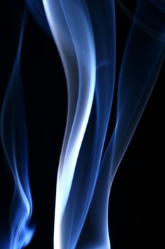 blue smoke abstract background close up