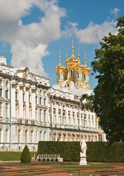 The Catherine Palace, located in the town of Tsarskoye Selo (Pushkin), St. Petersburg, Russia