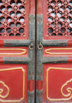 Door decorations in Forbidden city