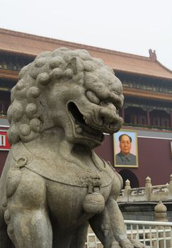 lion of Tiananmen Square 