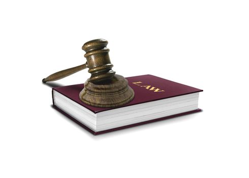 Book of Law and gavel