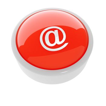 red button with a white e-mail symbol on a white background