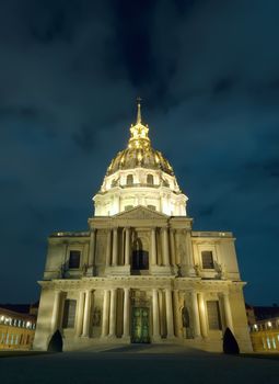 Dome of Les Invalides in Paris, France