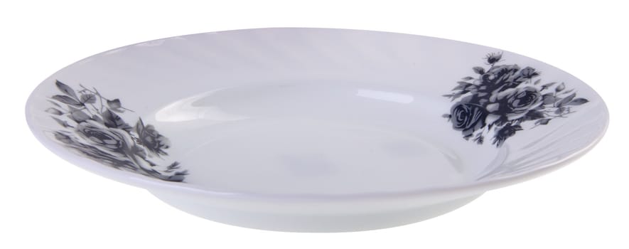 plates on the white background