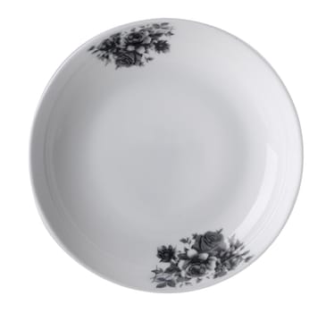 plates on the white background