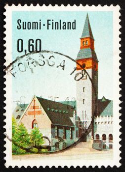 FINLAND - CIRCA 1983: a stamp printed in the Finland shows National Museum, Helsinki, Finland, circa 1983
