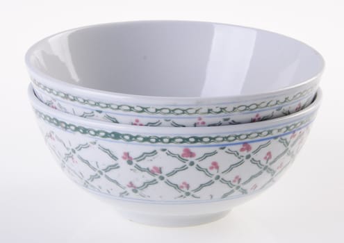 bowl, ceramic bowl on white background