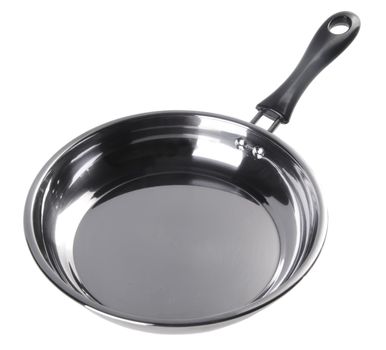 pan. stainless pan isolated on white background