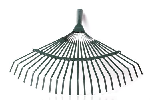 Rake isolated on white background