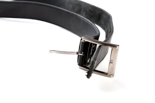 Female belt for trousers on a white background