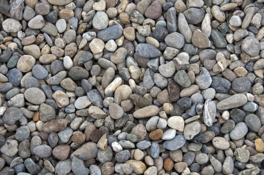 grid gravel background with different shapes of rocks