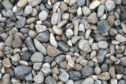 grid gravel background with different shapes of rocks