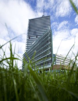 Financial Building from Low Angle view