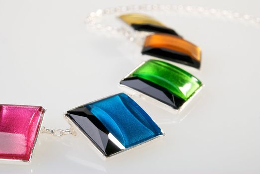 Part of colorful necklace