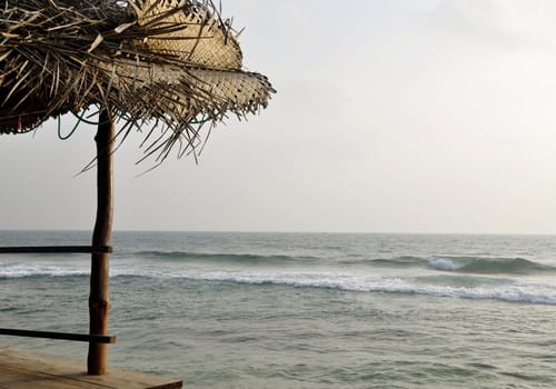 A view of the Indian Ocean at Hikkaduwa, Sri Lanka