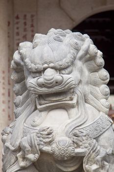 Chinese lion statue