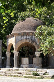 The Plateia of the Plane Tree of Hippocrates in Kos town. Greece