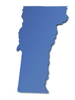 Map of Vermont - USA