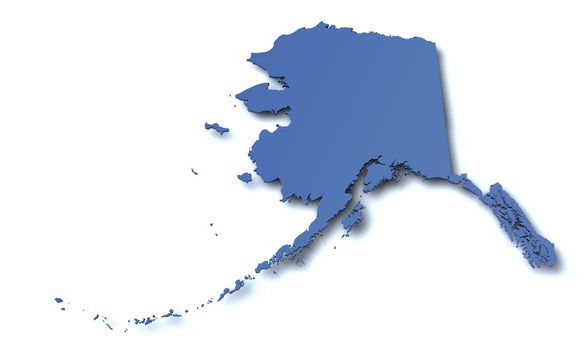 Map of Alaska - USA