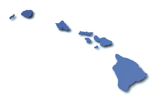 Map of Hawaii - USA