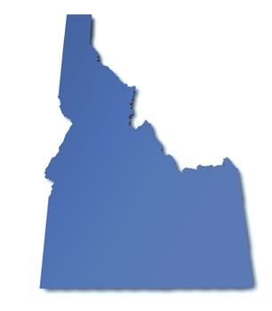 Map of Idaho - USA