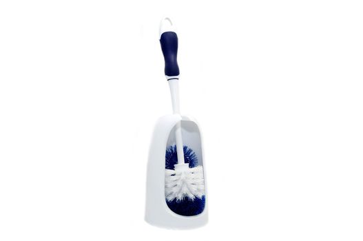 round brush for the toilet to stand on a white background