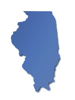 Map of Illinois - USA