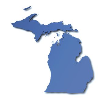 Map of Michigan - USA