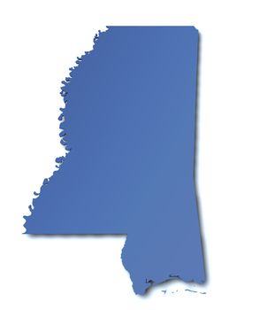 Map of Mississippi - USA
