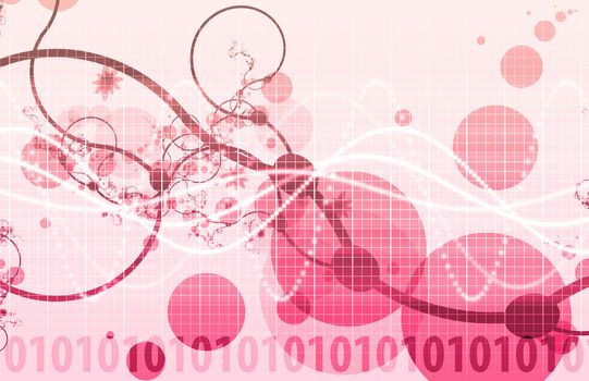 Abstract Background with a Technology Theme Art