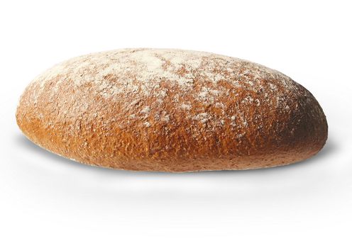 French bread isolated against a white background.
