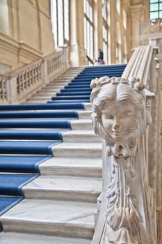 Italy - Torino. Interior of Palazzo Madama Royal Palace