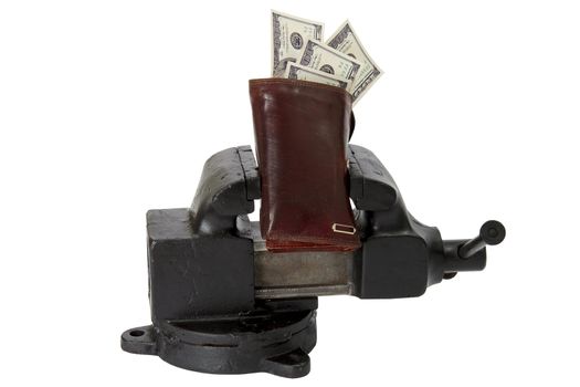 Table vise squeezing Dollars