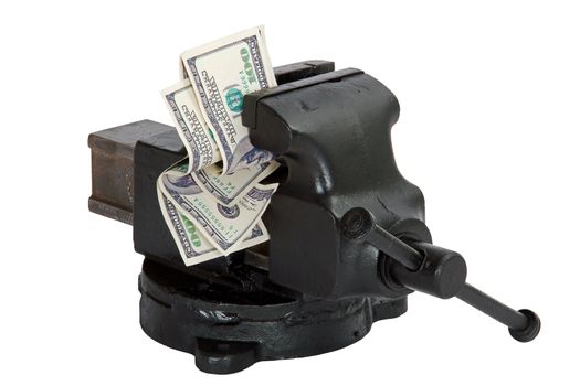 Table vise squeezing Dollars