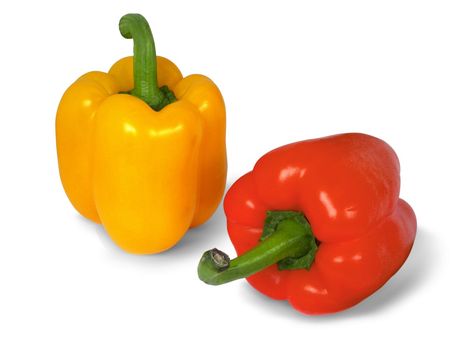 Vegetables, Bulgarian Pepper, Green, Yellow, Orange, Red, Summer, Harvest, Freshness