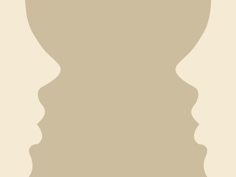 person silhouette on brown background