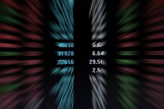 Explosion effect of stock market with gains and losses