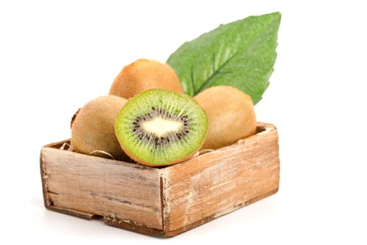 kiwi, isolated on white background.