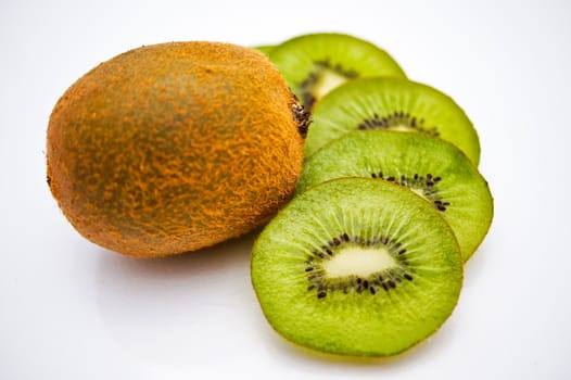 kiwi fruit isolated on white background