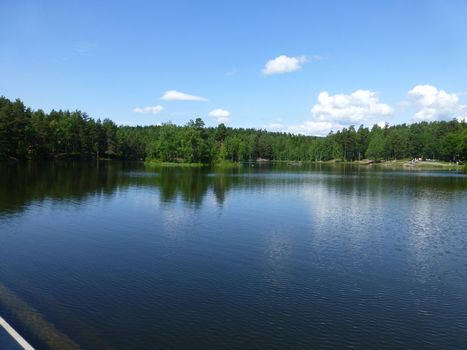 Idyllic water in Lillomarka, Oslo, Norway