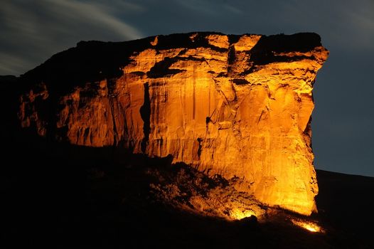 The Sentinel guarding the entrance to the Golden Gate Highlands National Park, South Africa