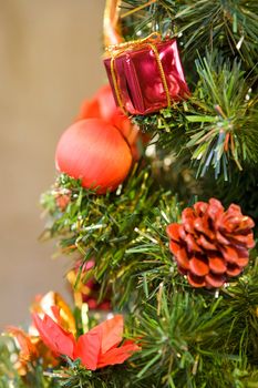 Decoration on the Christmas tree