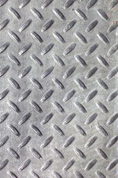 Closeup of real diamond plate metal material. This is the real thing and not an illustration.